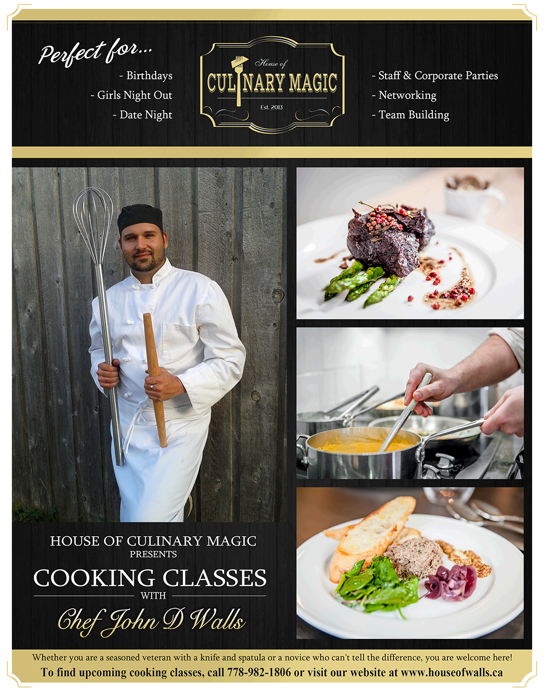 House Of Walls Cooking Classes